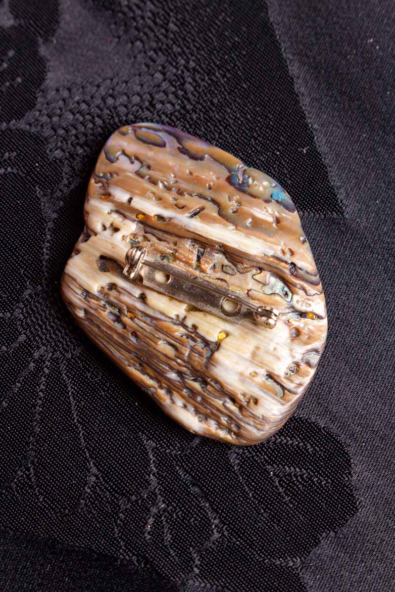 Brosche Abalone Perlmutt
