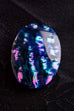 Anstecker Abalone blau irisierend