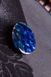 Anstecker Abalone blau irisierend