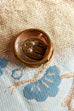 Tuchclip goldene Rose