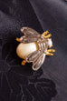 Brosche Biene silber + gold