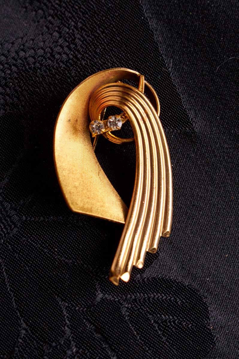 Anstecker gold Art Deco Stil