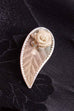 filigrane Brosche silber Blatt
