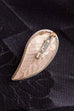 filigrane Brosche silber Blatt