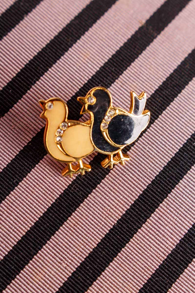 Mini Pin Anstecker Spatzen