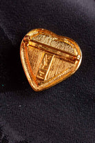 YSL Brosche Herz vergoldet