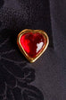 YSL Brosche Herz vergoldet