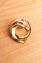 Vintage Tuchclip goldene Welle