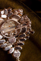 VGT DIOR Brosche Strass + Perlen 1968