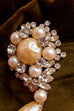 VGT DIOR Brosche Strass + Perlen 1968
