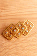 60s Brosche gold mit Aurora-Strass
