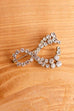 Vintage Strass Brosche Schleife