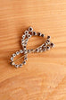 Vintage Strass Brosche Schleife