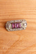 Vintage Strass Brosche Art Deco