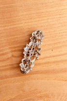 Vintage Strass Brosche silber