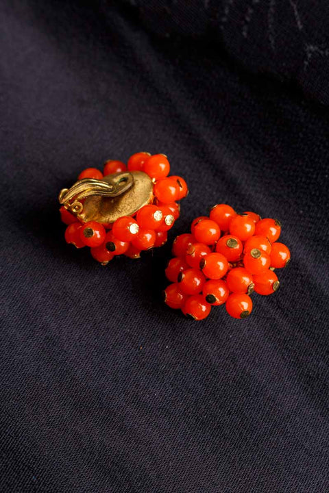 Vintage Clips orange Beeren