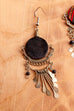 Boho Ohrhänger aus Peru silber+Keramik