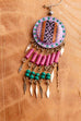 Boho Ohrhänger Peru silber+lila Keramik