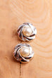 80s Ohrclips silber mit Perle