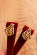 80s Ohrclips gold + Glitzer