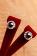 zeitlose 80s Ohrclips silber+Strass
