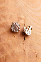 zeitlose 80s Ohrclips silber+Strass