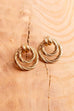 80s Ohrstecker gold rund Ringe