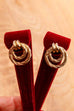 80s Ohrstecker gold rund Ringe