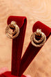 80s Ohrstecker gold rund Ringe
