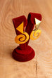 Vintage 90er Ohrringe gold Wirbel