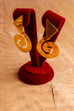 Vintage 90er Ohrringe gold Wirbel