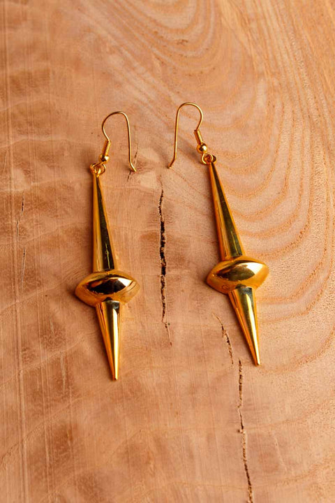 Vintage 90er Ohrringe gold Spitzen