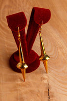 Vintage 90er Ohrringe gold Spitzen