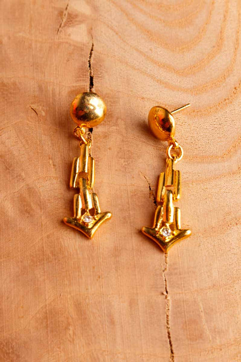 Vintage 90er Ohrstecker Pfeile