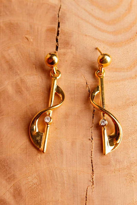 Vintage 90er Ohrstecker mit Strass