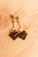 Vintage 90er Ohrstecker Quadrat