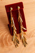 Vintage 90s Ohrstecker Fransen extralang