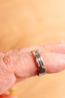 orig 70er Jahre Hippie Ring rosa Stein