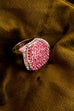 POMPÖÖS Ring pink Strass