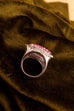 POMPÖÖS Ring pink Strass