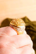 POMPÖÖS Ring gold Strass