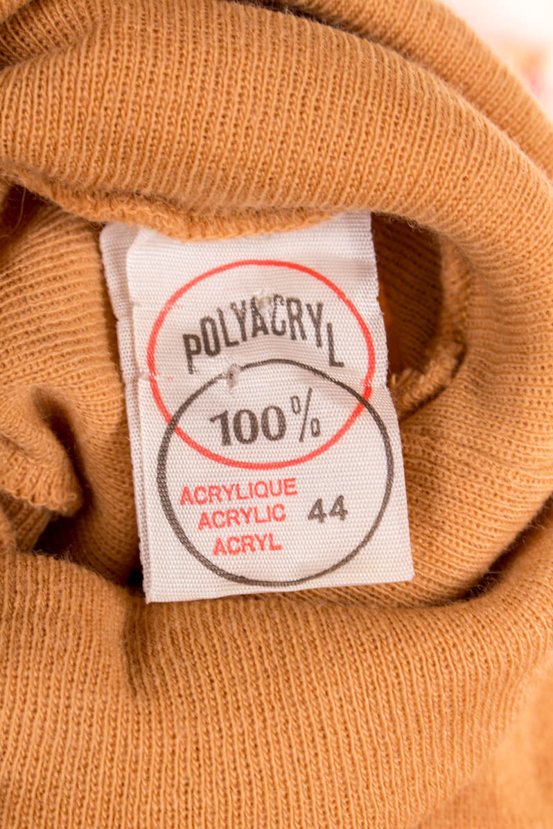 70s Rollkragen Pulli beige