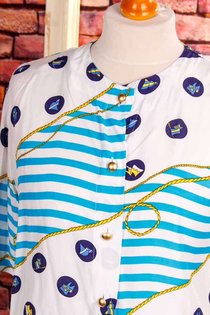 maritimes 90s Top Viskose