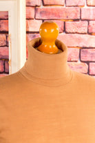 70s Rollkragen Pulli beige