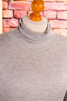 Rollkragenshirt silber Wolle-Seide