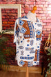 90s Boho Bluse Aztec Print