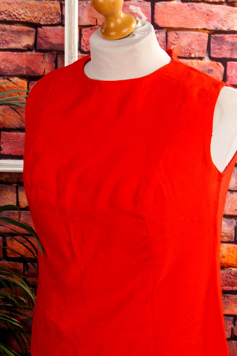 60s Minikleid rot