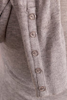 Rollkragenshirt silber Wolle-Seide