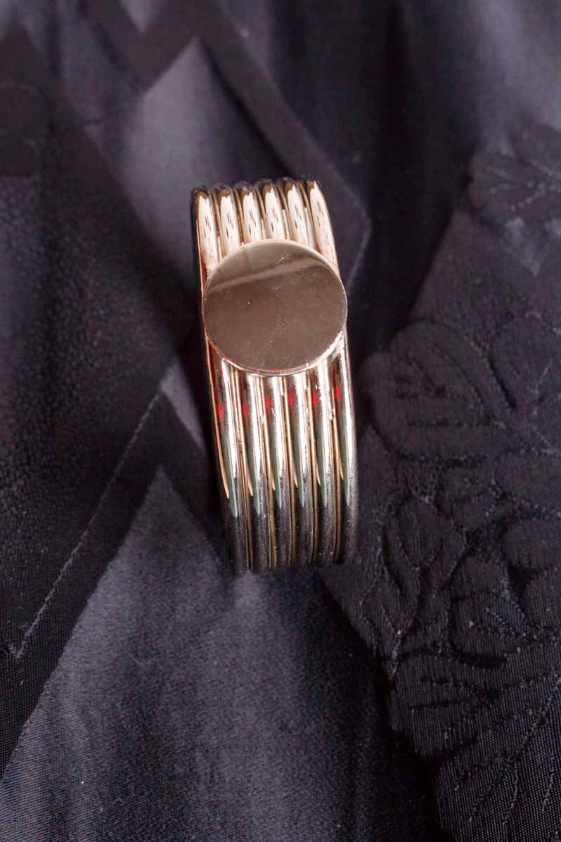 Vintage Armreifen schwer silber