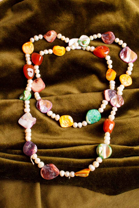 Barock Perlenkette mit Perlmutt